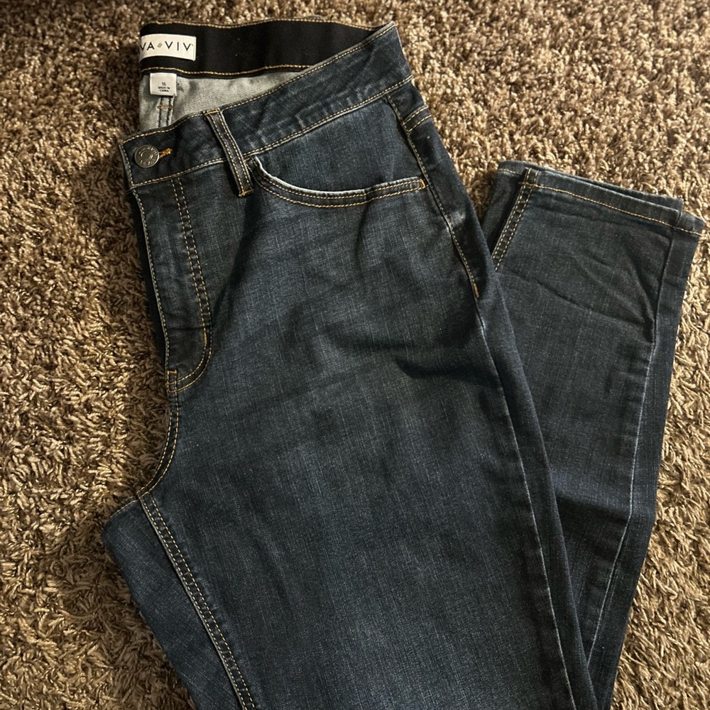 AVA + VIV Dark Wash Stretch Jeans